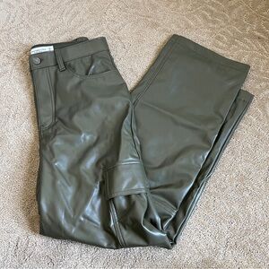 Abercrombie & Fitch Vegan Leather 90s Relaxed Pants